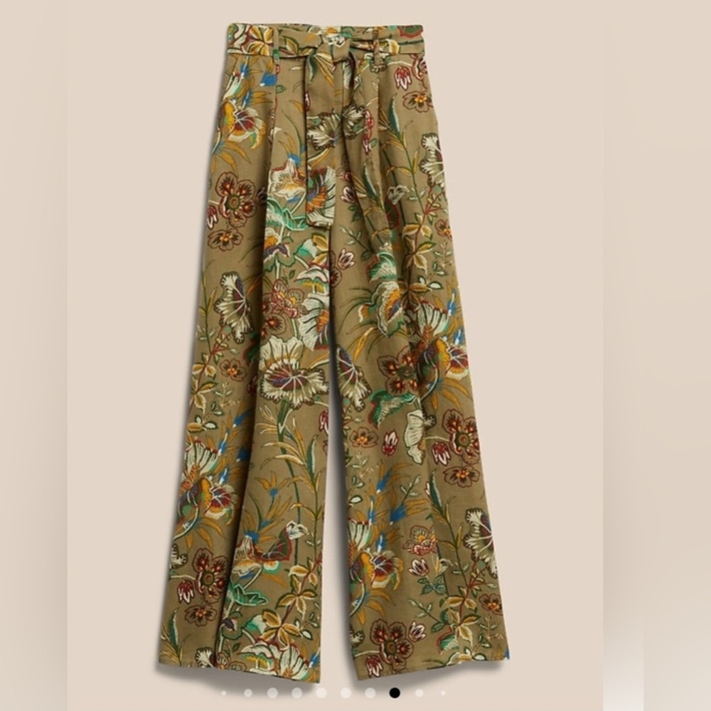 Banana Republic Wrap Wide Leg Pants Resort Wear - Picture 3 of 8